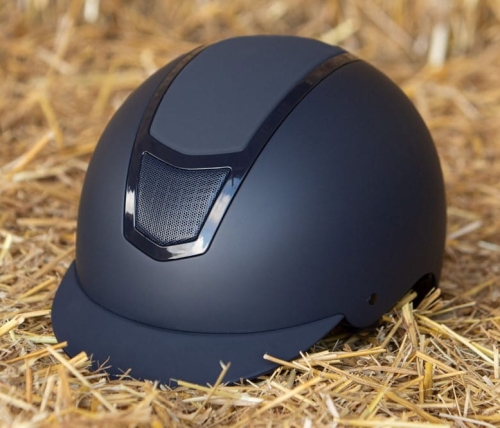 Kask jeździecki Harry's Horse Matterhorn Mat w kolorze granatowym