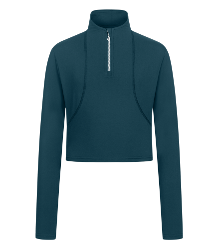 Bluzka jeździecka ELT Junior Alina w kolorze petrol blue