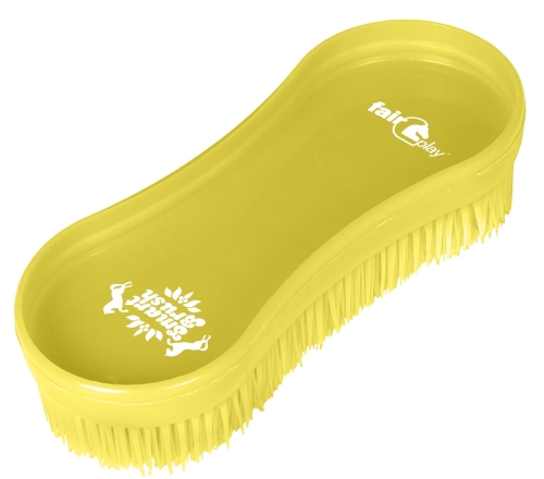 Szczotka dla konia Fair Play Smart Brush w kolorze cytrynowym
