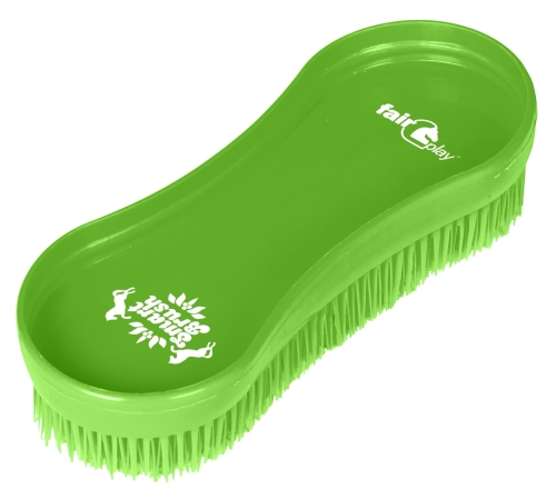 Szczotka dla konia Fair Play Smart Brush w kolorze limonkowym