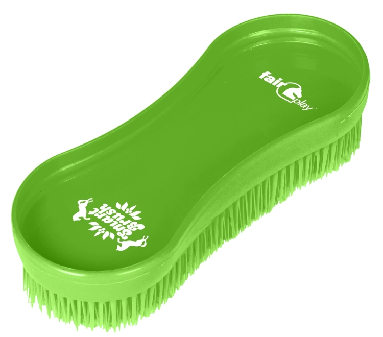 Szczotka dla konia Fair Play Smart Brush w kolorze limonkowym