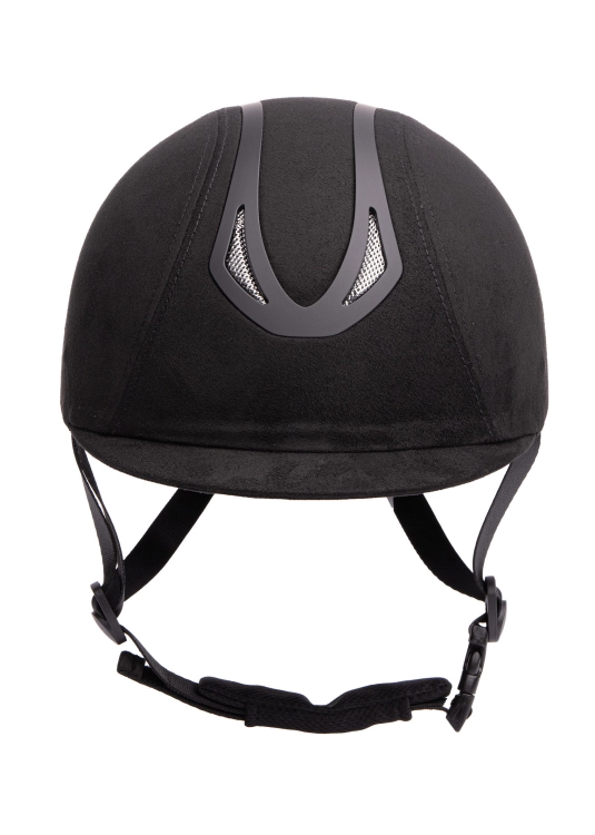 Kask jeździecki z wąskim daszkiem Harry's Horse Pro F2 Micro Suede w kolorze czarnym
