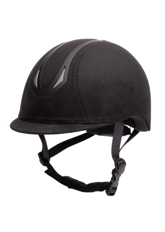 Kask jeździecki zamszowy Harry's Horse Pro F2 Micro Suede w kolorze czarnym