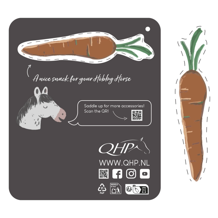 Plecak dla Hobby Horse z marchewką w zestawie QHP Star
