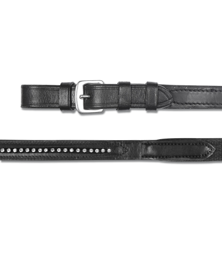 Wodze dla konia Star Diamond w kolorze black