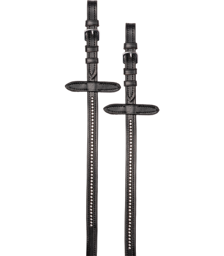 Wodze dla konia Star Diamond w kolorze black