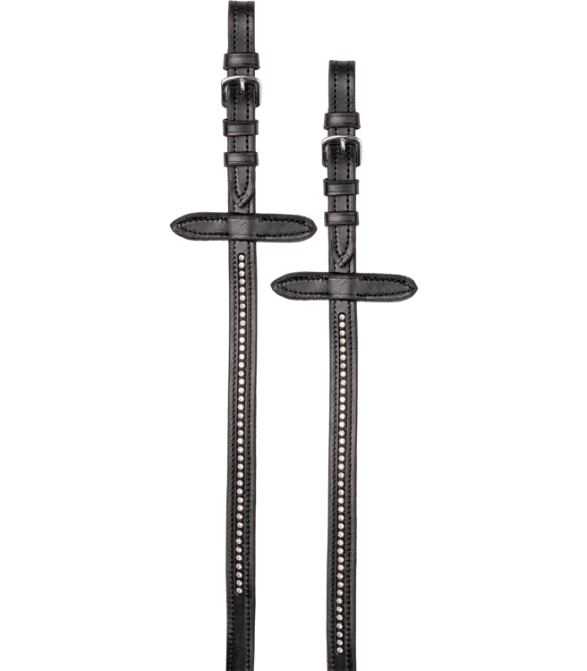 Wodze dla konia Star Diamond w kolorze black