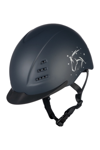 Kask jeździecki dla dzieci HKM Junior Kali w kolorze deep blue