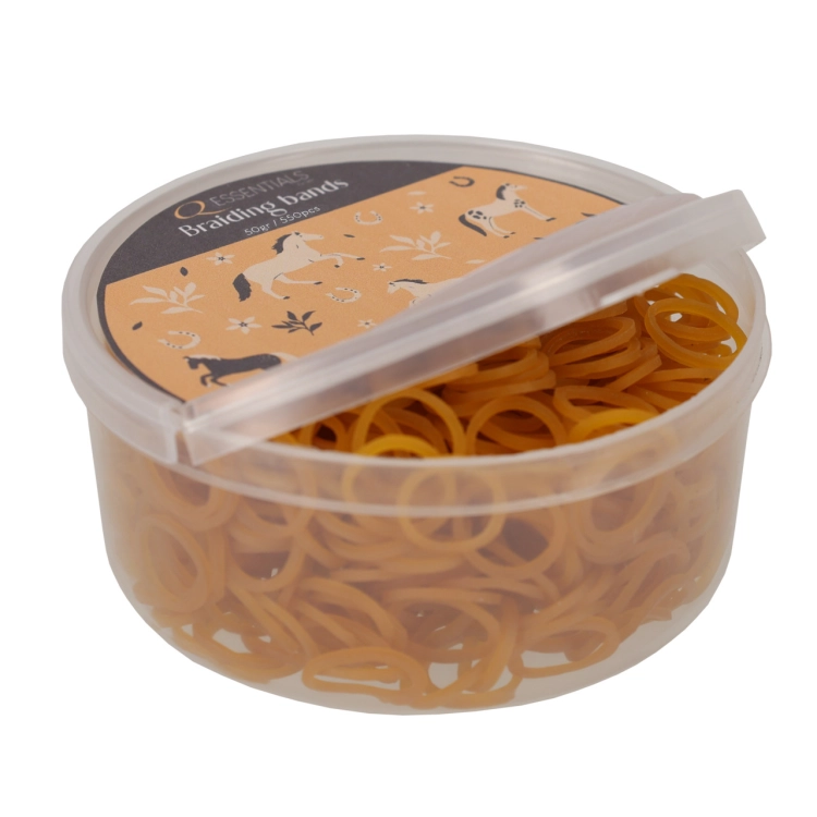 Gumki do grzywy w pudełku 50g QHP w kolorze naturalnym