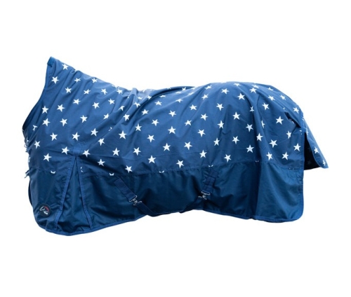 Derka padokowa z polarem HKM Highneck Norwich 600D w kolorze navy with stars