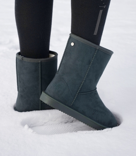 Buty stajenne ocieplane ELT Rainless Velours w kolorze dark olive