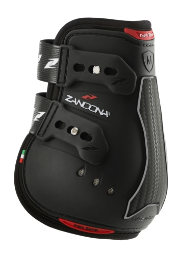 Ochraniacze dla konia na tylne nogi Zandona Carbon Air Active w kolorze czarnym