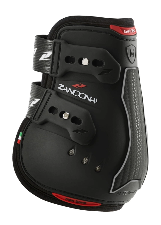 Ochraniacze dla konia na tylne nogi Zandona Carbon Air Active w kolorze czarnym