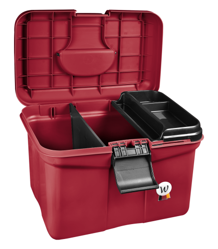 Skrzynka na akcesoria jeździeckie Waldhausen Eco w kolorze cherry red