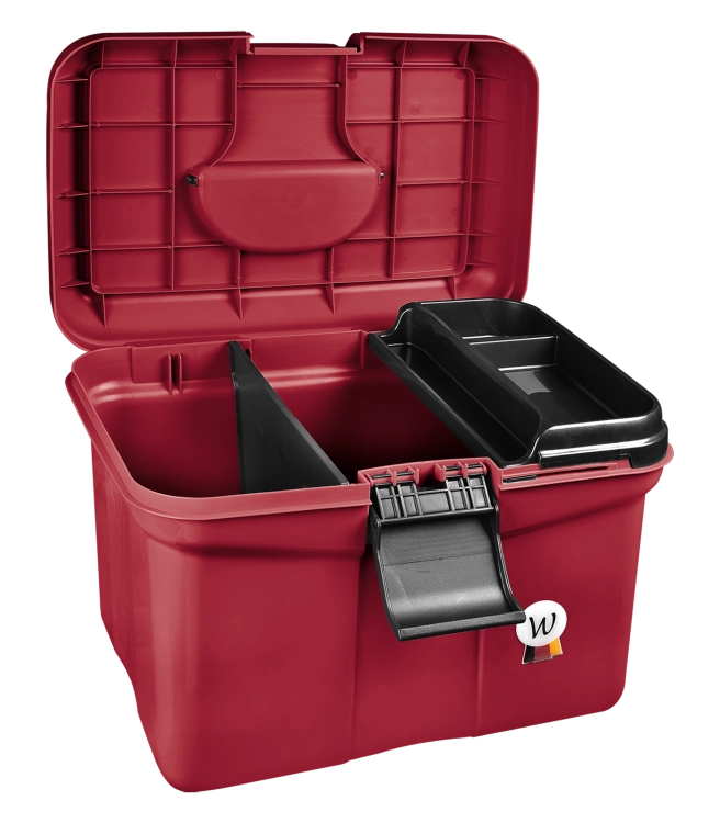 Skrzynka na akcesoria jeździeckie Waldhausen Eco w kolorze cherry red