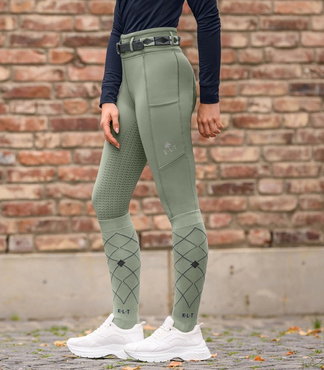 Pasek do spodni jeździeckich ELT Gemma Polo w kolorze sage