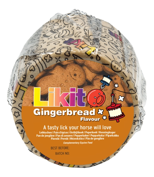 Lizawka dla konia Likit o smaku gingerbread wkład