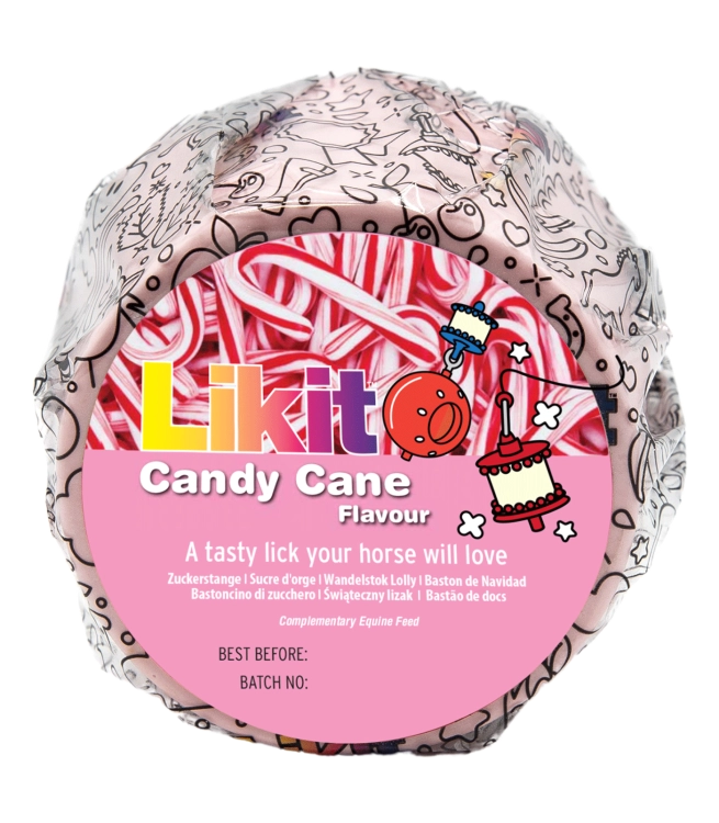 Lizawka dla konia Likit o smaku candy cane wkład