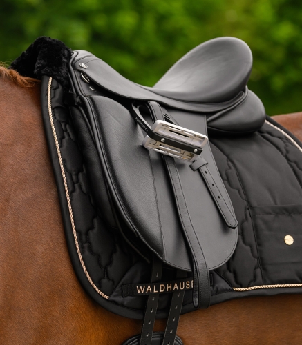 Czaprak wszechstronny Waldhausen Modern Rose w kolorze black