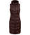 Długa kamizelka jeździecka pikowana ELT Ostende w kolorze mahogany
