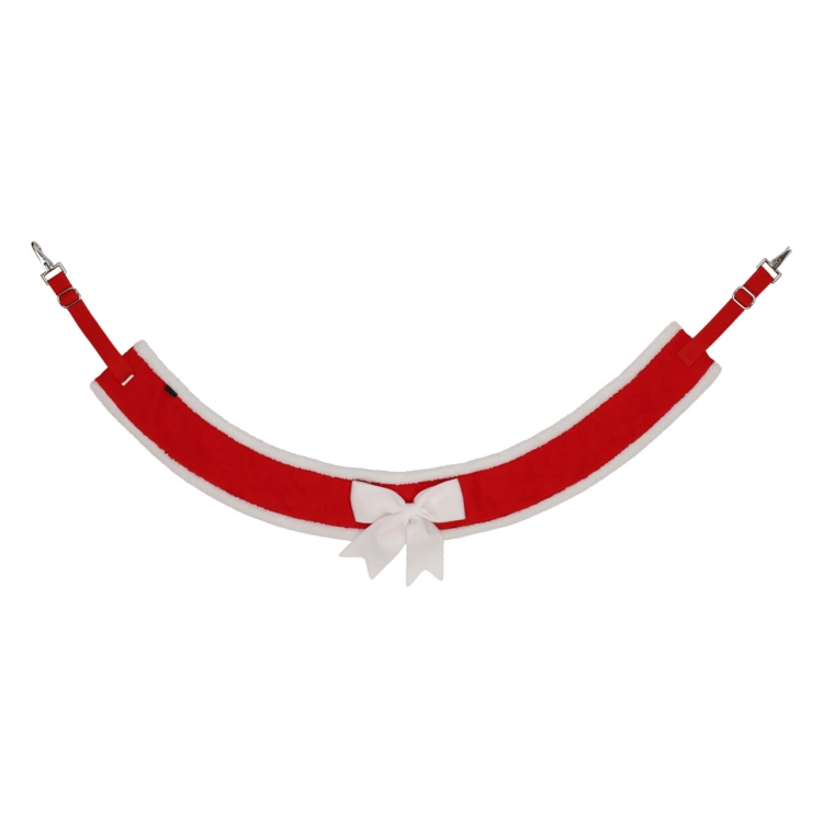 Świąteczna uprząż do siodła dla koniaQHP Christmas Red
