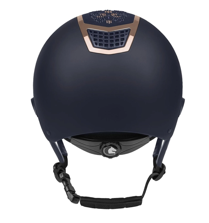 Kask jeździecki z regulacją Fair Play Quantinum Chic W-V w kolorze granatowym i rosegold