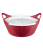 Elastyczna miska dla konia z możliwością dokupienia pokrywki Waldhausen Flexibowl 10L w kolorze cherry red