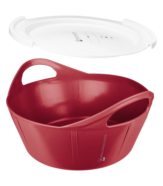 Miska dla konia Waldhausen Flexibowl 10L w kolorze cherry red