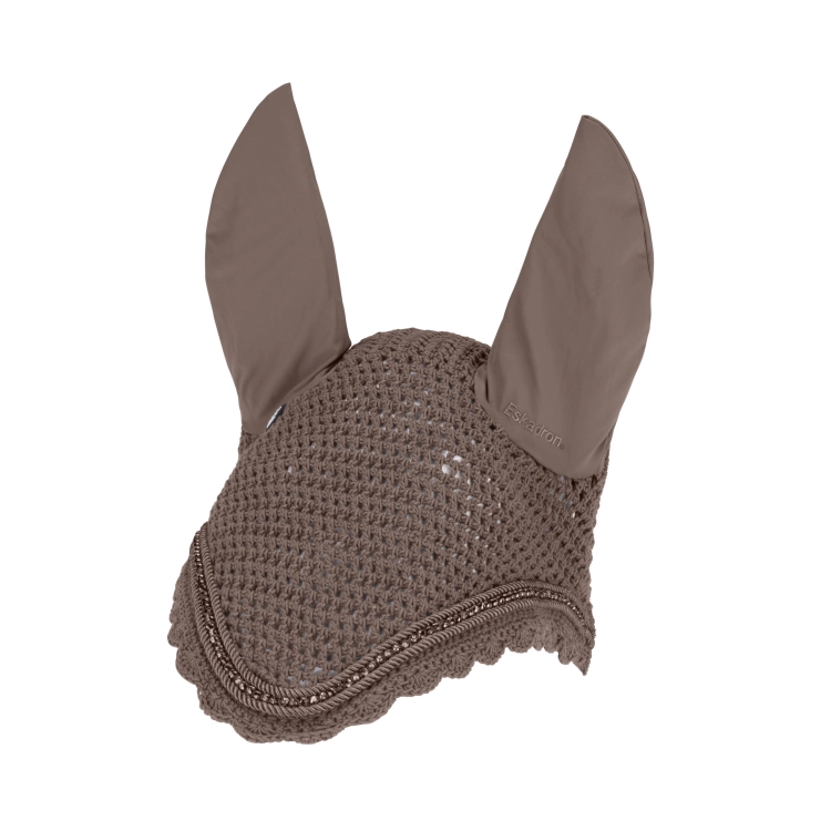 Nauszniki dla konia z kryształkami Eskadron Dynamic Crystal w kolorze powdertaupe