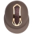 Kask jeździecki z brokatem Harry's Horse PRO F1 Mat Sparkle w kolorze brown