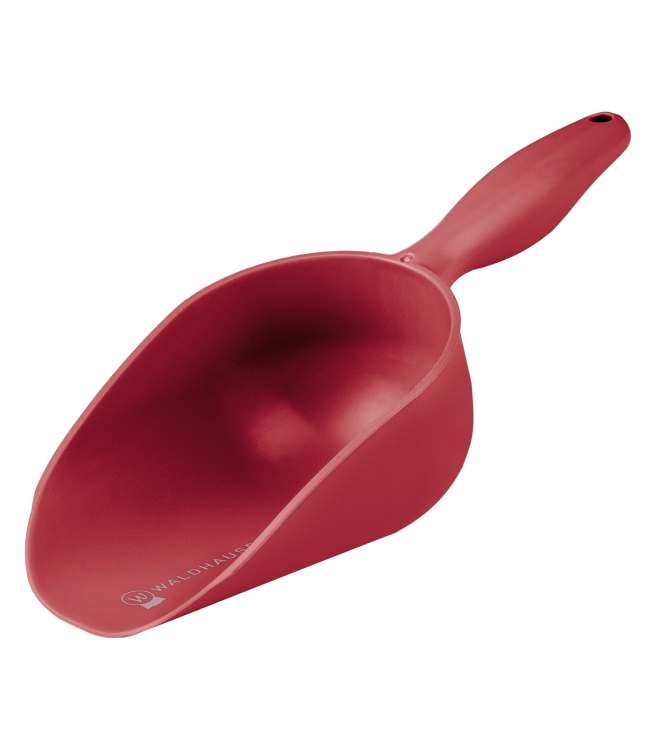 Szufelka do paszy dla konia Waldhausen w kolorze cherry red
