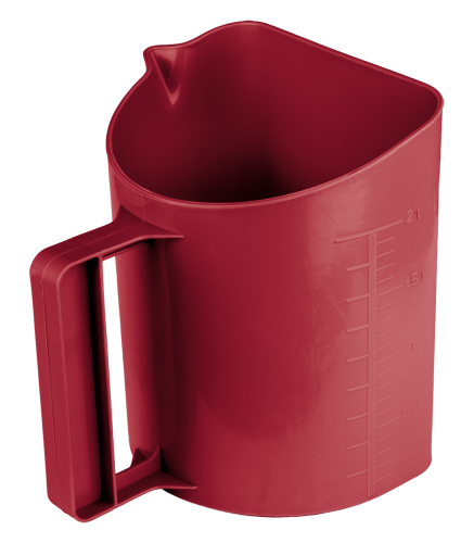 Miarka do paszy dla konia Waldhausen w kolorze cherry red