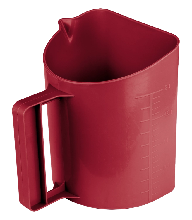 Miarka do paszy dla konia Waldhausen w kolorze cherry red