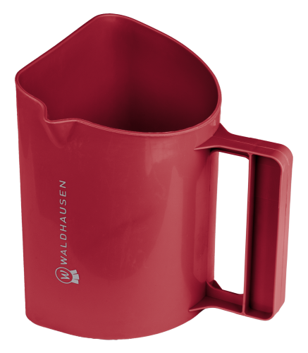 Miarka do paszy dla konia Waldhausen w kolorze cherry red