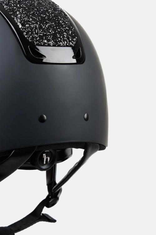 Kask jeździecki z regulacją Horze Arix II Crystal w kolorze all black