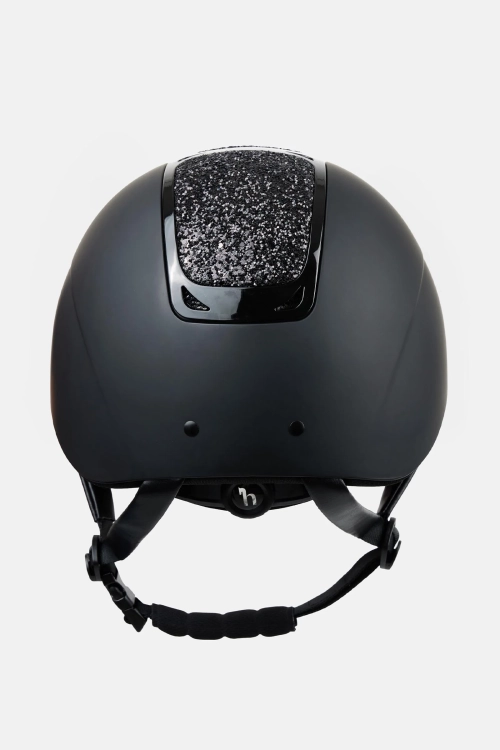 Kask jeździecki regulowany Horze Arix II Crystal w kolorze all black