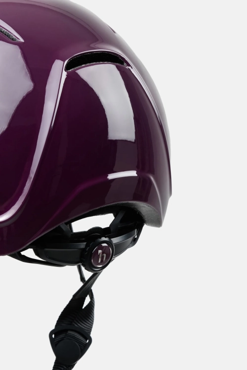 Kask jeździecki z regulacją Horze Guardian Gloss ERT w kolorze berry