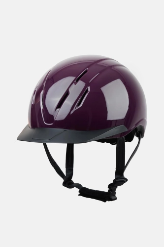 Kask jeździecki Horze Guardian Gloss ERT w kolorze berry