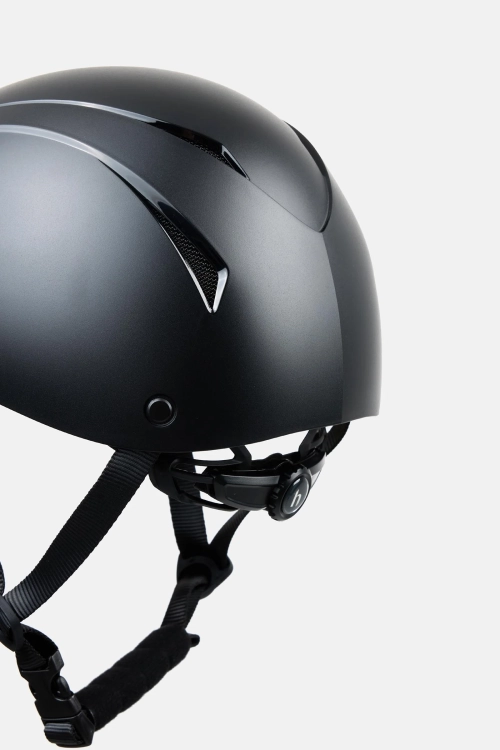 Kask jeździecki z otworami wentylacyjnymi dla dzieci Horze Nova Create w kolorze black