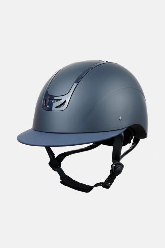 Kask jeździecki z szerokim daszkiem Horze Arix II Sport w kolorze dark navy