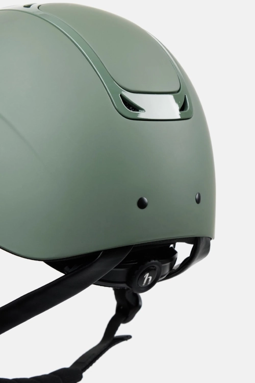 Kask jeździecki z regulacją Horze Arix II Sport w kolorze balsam green
