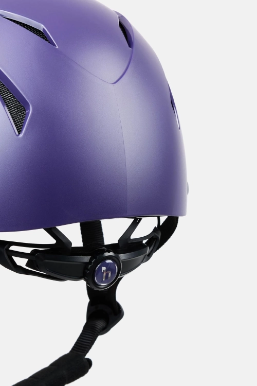 Kask jeździecki z miękką wyściółką Horze Nova w kolorze purple velvet