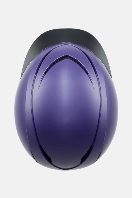 Kask jeździecki z pokrętłem do regulacji Horze Nova w kolorze purple velvet