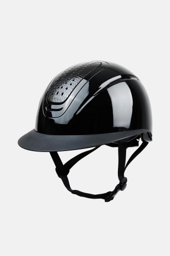 Kask jeździecki Horze Aero Gloss w kolorze black/black