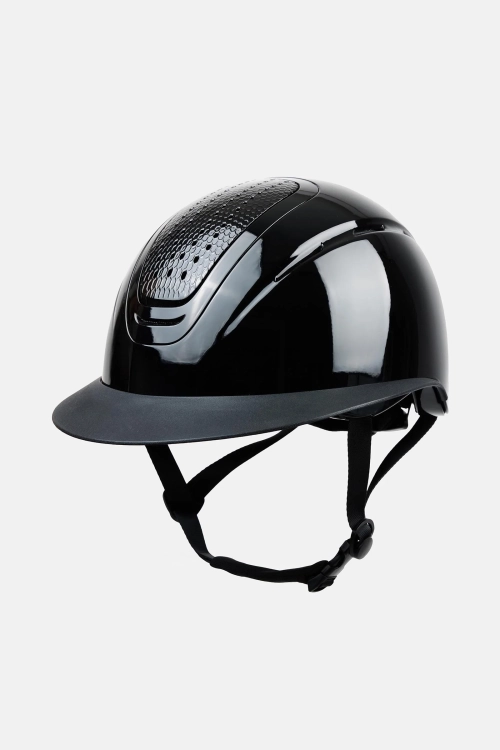 Kask jeździecki Horze Aero Gloss w kolorze black/black