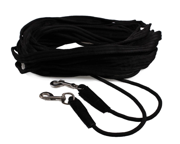 Lonża podwójna QHP w kolorze black