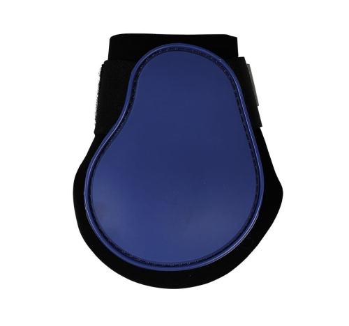 Ochraniacze dla konia na tylne nogi QHP Color w kolorze navy widoczne od strony skorupy