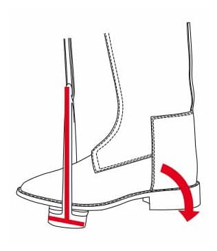 Jak ułożyć nogę w strzemieniu Compositi Reflex