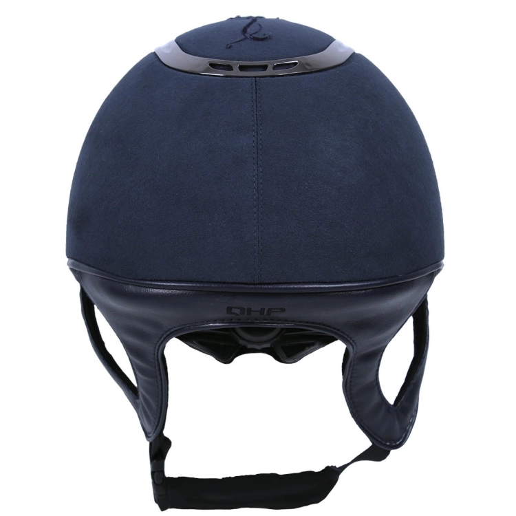 Kask jeździecki z regulacją w kolorze granatowym QHP Botanic