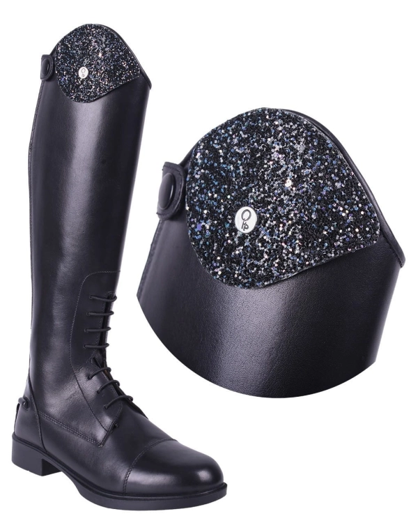 Ozdobnik do oficerek QHP Romy Glitz w kolorze granatowym